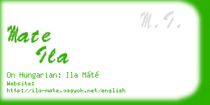 mate ila business card